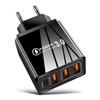 Nuevo Cargador de Teléfono Móvil 3USB+PD Tipo-C Transfronterizo Múltiple USB Interfaz de Estándar Europeo, Americano y Británico Cabezal de Carga para Viajes