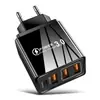 Cargador de teléfono móvil 2A3USB + PD Tipo-C multi-interfaz 3U + C Cabezal de carga de viaje europeo, americano y británico transfronterizo