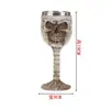 Copa de Vino Calavera, Copa de Resina con Cabeza de Fantasma Retro y Única, Adorno Creativo para Decoración de Bar de Halloween