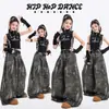 Ropa de hip-hop para niñas de jazz, atuendos de baile modernos y geniales para espectáculos infantiles, disfraces de moda para actuaciones callejeras de niñas