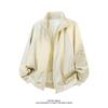Primavera 2025 Nuevo C6042-TP55 Color Sólido No Controlado Cuello Casual Joker Streetwear Chaqueta Bomber