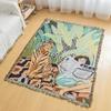 Manta Estética de Camping Tapiz de Sofá Americano Manta para Siesta Decoración Tejida para Acampar al Aire Libre