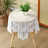 Toalha de Mesa Renda Capa de Sofá com Toque de Luxo Leve, Capa Antiderrapante para Encosto de Sofá Off-White, Toalha de Mesa Atmosfera Retro para Fotografia