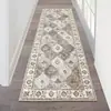 Alfombra de terciopelo de cristal para uso doméstico, alfombra larga de salón, felpudo resistente a la suciedad y al desgaste, alfombra de pasillo para el hogar de estilo bohemio con diseño de ondas de agua