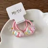 Corda de cabelo transparente de desenho animado fofa para primavera e verão, faixa de cabelo para menina pequena, faixa de cabelo de borboleta arco-íris, acessórios de cabelo para menina