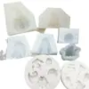 Chapéu de Fantasma Estéreo de Halloween Castelo de Múmia Abóbora Molde de Silicone Dividido Molde para Bolo de Pastelaria de Queijo