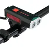 Luz Frontal para Bicicleta de Montaña Transfronteriza con Carga USB y Bocina, Luz Frontal con Indicador de Potencia, Equipo de Linterna para Ciclismo