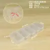 Caja de Plástico Transparente, Caja de Almacenamiento para Componentes y Ferretería, Caja de Empaque para Joyería y Equipo de Pesca, Caja Organizadora para Tornillos y Herramientas