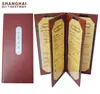 1 Pieza de Portamenús con Logo, Libro de Menús, Portada de Menú, Lista de Precios de Cuero, Lista de Precios para Salón de Belleza/Bar A45