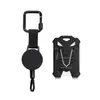 Carabiner Retrátil Mais Vendido Transfronteiriço com Cabo de Aço, Suporte de Celular Anti-Perda, Porta-Crachá com Trava