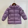 Chaqueta de Plumas de Longitud Media para Niños, 90% Plumón de Pato Blanco, Abrigo Acolchado Espeso, Nuevo Estilo de Invierno con Gorro Lei Feng, Ropa de Abrigo para Niños y Niñas