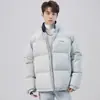 Chaqueta de plumón gruesa estilo americano para hombre, Nueva marca de moda Invierno 2026, Abrigo corto acolchado cálido a prueba de frío