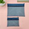 Bolsa de Archivo de Malla Semitransparente de Doble Capa Tamaño A4 Bolsa de Almacenamiento Impermeable para Documentos para Estudiantes de Primaria Clasificación por Materias Bolsa para Libros con Cremallera