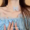 Collar de camelia negra para mujer, gargantilla oscura de lolita, cadena para clavícula, correa para el cuello con especias de sirvienta de abstinencia