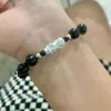 Pulsera de obsidiana para mujer 2024 nueva, nicho de pareja, alto sentido, con cuentas para hombre, regalo de cumpleaños para novia