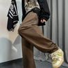 Moda 2023 marca da moda estilo japonês calças cropped outono moderno novas retas juventude popular calças casuais macacão masculino