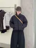 Chaqueta corta de plumas para mujer 2025 Invierno Nuevo Estilo Coreano Holgada de Alta Gama Elegante Abrigo acolchado