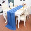 Estilo Europeu e Americano Transfronteiriço Amazon Chiffon 100D Caminho de Mesa Decoração de Casamento Mesa de Assinatura de Luxo