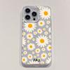 Lista de Comércio Exterior Capa de Celular de Girassol Fresco 17Pro Adequada para Iphone16 Furo Grande Anti-Queda Brilhante Transparente