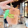 Muñeca Capibala Nueva Creativa Llavero de Peluche Muñeca Colgante para Bolso de Red Capibara Venta al por Mayor Máquina de Peluches