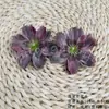Simulación Flores de Begonia Impresas en 3D DIY Tela de Seda Flores Artificiales Adorno para el Cabello Pasador Paquete de Materiales de Flores Adornos Pequeños para Fotografía del Hogar