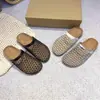 Pantuflas de Malla para Mujer Verano 2025 para Exterior Nuevo Estilo Coreano Recorte Baotou Suela Suave Flats Sandalias Romanas de Playa