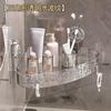 Estante de Almacenamiento con Ventosa para Baño Caja de Almacenamiento sin Perforaciones para Inodoro Estante de Almacenamiento Triangular Estante de Almacenamiento para Lavabo sin Clavos