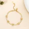 2026 Nuevo Producto Transfronterizo Joyería de Acero Inoxidable con Galvanoplastia al Vacío Serie Corazón Incrustado de Diamantes Pulsera Regalo
