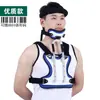 Órtese de fixação para cabeça, pescoço e tórax para adultos após cirurgia, dispositivo de suporte ajustável para coluna torácica e cervical, equipamento de proteção para reabilitação