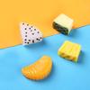 Accesorios de Joyería de Frutas Simuladas Naranja Piña Plátano Pitahaya Llavero Colgante Pegamento de Crema DIY Belleza