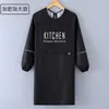 Delantal de Talla Grande para Mujer, Impermeable y a Prueba de Aceite para Cocinar en la Cocina, con Logo Impreso, Ropa de Trabajo para Hombre, Delantal de Dibujos Animados para Catering