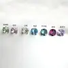 Titanio Marea Aleación de Titanio G23 Montura de Cuatro Garras Zirconita Swarovski de 6 mm Arete para Lóbulo Piercing en Labio Piercing en Nariz Accesorios de Joyería
