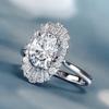 Cao Shi Ruili revista Estrella con joyería anillo de circón con forma de flor exquisita femenino comercio exterior Amazon caliente