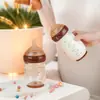 Mamadeira de Vidro Antivômito para Recém-Nascidos 160/240ml com Escala, Antiasfixiante, Antivazamento, Mamadeira que Imita o Leite Materno
