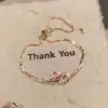Pulsera Coreana de Flor de Cuatro Pétalos, Lujo Ligero, Gama Alta, Elegante, Pulsera Ajustable, Joyería de Mano de Nuevo Estilo para Mujeres