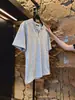 Fabricante Original Verão Masculino Manga Curta Gola V Estilo Coreano Tendência Cor Sólida Roupa Masculina Camisa Básica Preta e Branca