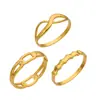 Diseño geométrico estilo europeo juego de pulseras con hebilla en forma de 8 acero inoxidable chapado en oro de 18 quilates versión ancha pulsera envolvente venta al por mayor
