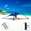 Toldo de Praia Lycra Transfronteiriço Proteção Solar Externa e Frescor Lycra Elástico em Quatro Lados Tenda Toldo para Acampamento à Beira-Mar