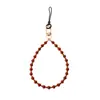 Corrente de Pedra Natural Ametista Artefato Anti-Perda Corrente de Celular Miçangas DIY Cordão de Celular Pingente de Bolsa Criativo Atacado