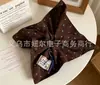 Directo de fábrica: Goma para el pelo cuadrada con estampado floral estilo francés, scrunchie de pañuelo cuadrado, goma para el pelo estilo Hong Kong