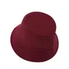 Chapéu de pescador vintage de veludo cotelê dupla face para mulheres, chapéu bucket simples de inverno para atividades ao ar livre, chapéu bucket liso de veludo cotelê fino