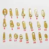 Etiqueta de Collar de Acero Inoxidable Chapado en Oro Hecho a Mano DIY Accesorios de Colgante Pequeño Cadena de Cola de Joyería Etiqueta en Forma de Corazón en Inglés