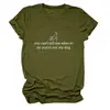 No Me Puedes Decir Amazon Ebay Sitio Independiente Camiseta Casual Simple Elegante para Mujer Cuello Redondo Manga Corta