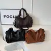 Bolsa de mano transfronteriza, gran capacidad, nuevo estilo otoño/invierno, se puede llevar cruzada, adecuada para ir al trabajo, versátil, diseño retro, bolso de hombro, bolsa grande para debajo del brazo
