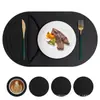 Jogos Americanos Estilo Ins Nórdico, Tapetes de Mesa, Tapetes Resistentes ao Calor, Jogos Americanos de Couro para Mesa de Jantar, Tapetes para Tigelas, Jogos Americanos de Alta Qualidade para Pratos de Jantar, Tapetes para Xícaras de Chá