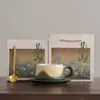 Taza de Café de Cerámica Horneada a Alta Temperatura Personalizada Alta Apariencia Taza para el Té de la Tarde Taza de Café de Regalo Recuerdo de Evento Logo