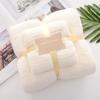 Juego de Toalla y Toalla de Baño con Patrón de Piña al Por Mayor, Suave, Absorbente, Juego de Toallas de Felpa Coral Espesada para Padres e Hijos, Regalo Promocional para Uso Doméstico