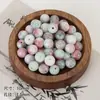 Cuentas de porcelana de dos tonos de 10 mm con patrón de dragón, cuentas redondas, cuentas sueltas, joyería hecha a mano para DIY, pulsera, collar, accesorios para enhebrar