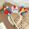 Diadema Creativa Linda de Año Nuevo con Palo Retorcido Diadema de Danza del León Pasador de Año Nuevo para Niños Diadema para Actividad de Nochevieja para Niñas