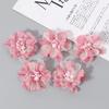Organza Flores Artificiales Tridimensionales Accesorios para Ropa Materiales y Piezas DIY Flores de Gasa Adornos para el Cabello Hanfu Flores Decorativas